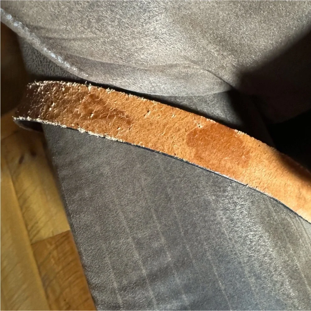 Vintage tooled leather / handmade Harley-Davidson leather belt